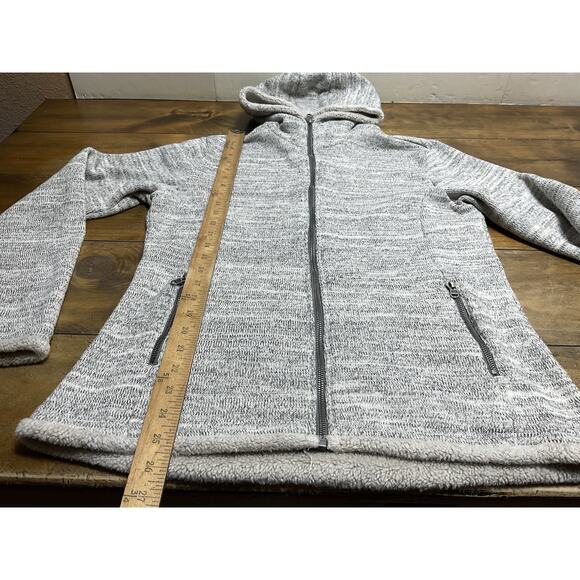 Kuhl Alaska Fleece Hoodie Jacket Women’s Size Large Full Zip Gray Outdoor Hiking - Picture 6 of 12